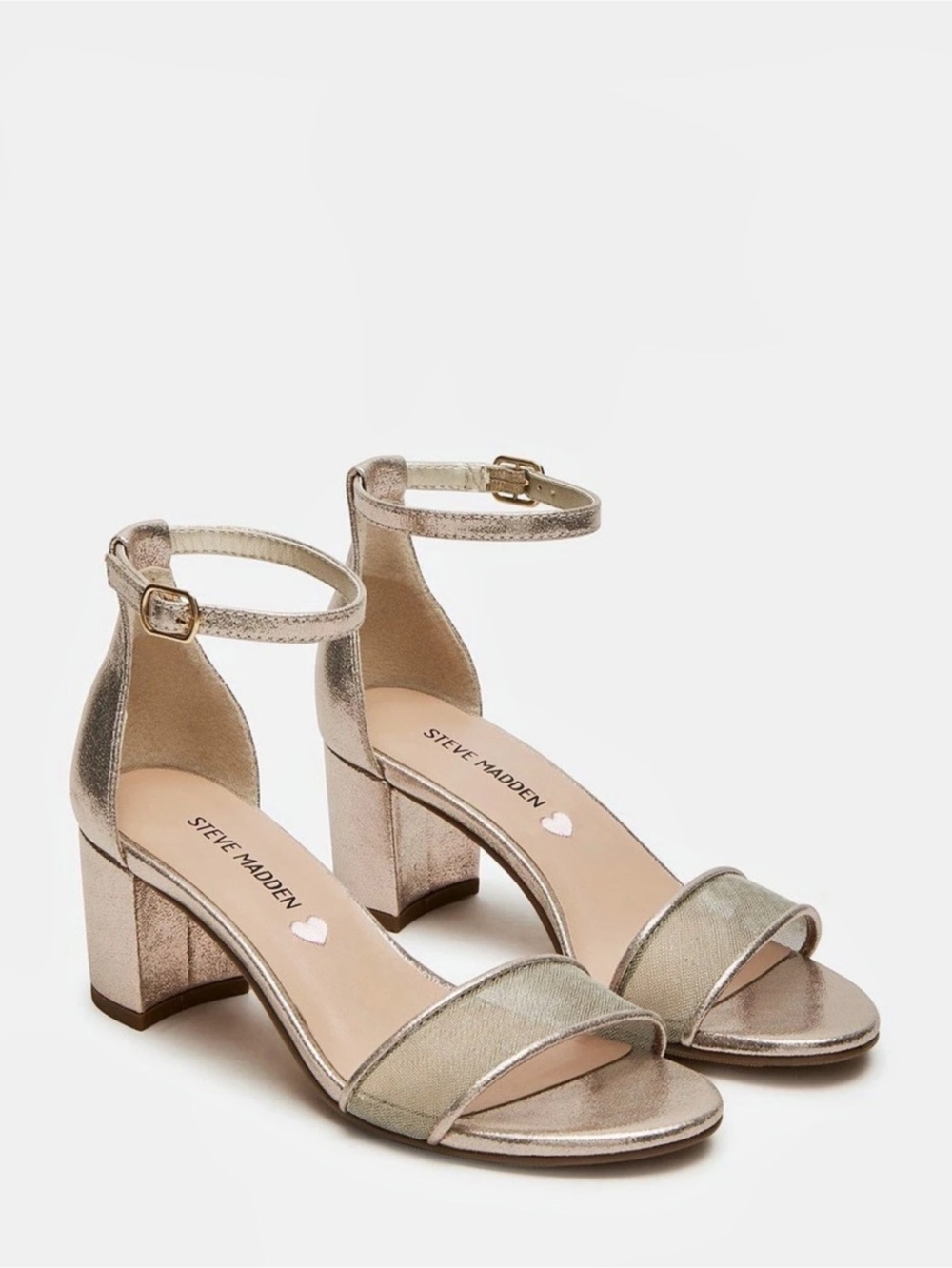 Steve Madden Kids’ Carsson Gold block heel dress sandal